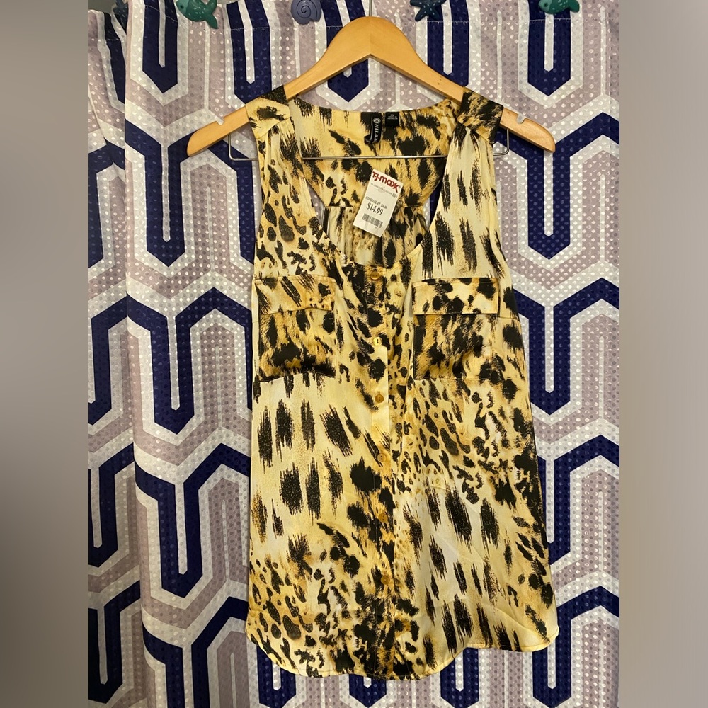 Milano cheetah print tank top